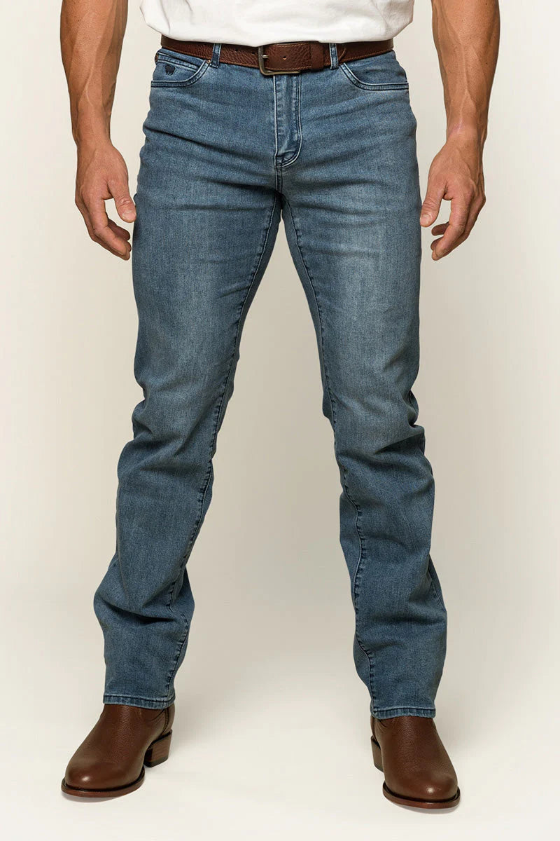 Mitchell Mens Straight Leg Jean - Light Blue - Ringers Western Toowoomba