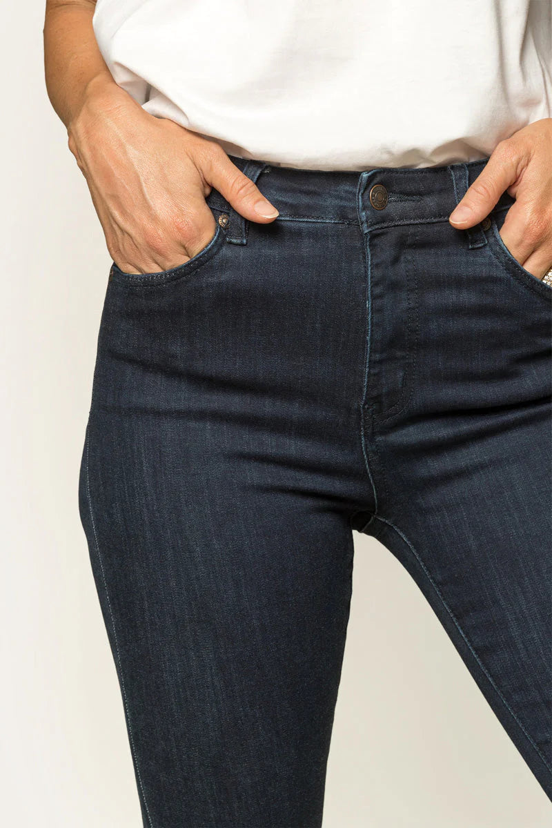 SAMMY WOMENS HIGH RISE SKINNY LEG JEANS - INDIGO BLUE - Ringers Western Toowoomba