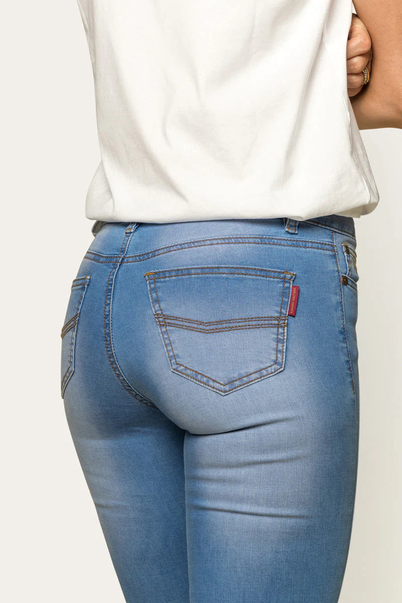 SOPHIE WOMENS SKINNY LEG JEAN - BRIGHT BLUE - Ringers Western Toowoomba