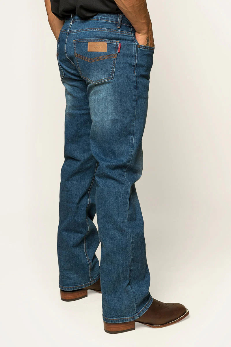 Sturt Mens Relaxed Leg Jean - Mid Blue - Ringers Western Toowoomba
