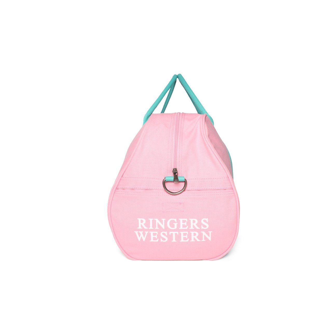 Gundagai Duffle Bag - Pink/Mint with White Print - Ringers Western Toowoomba