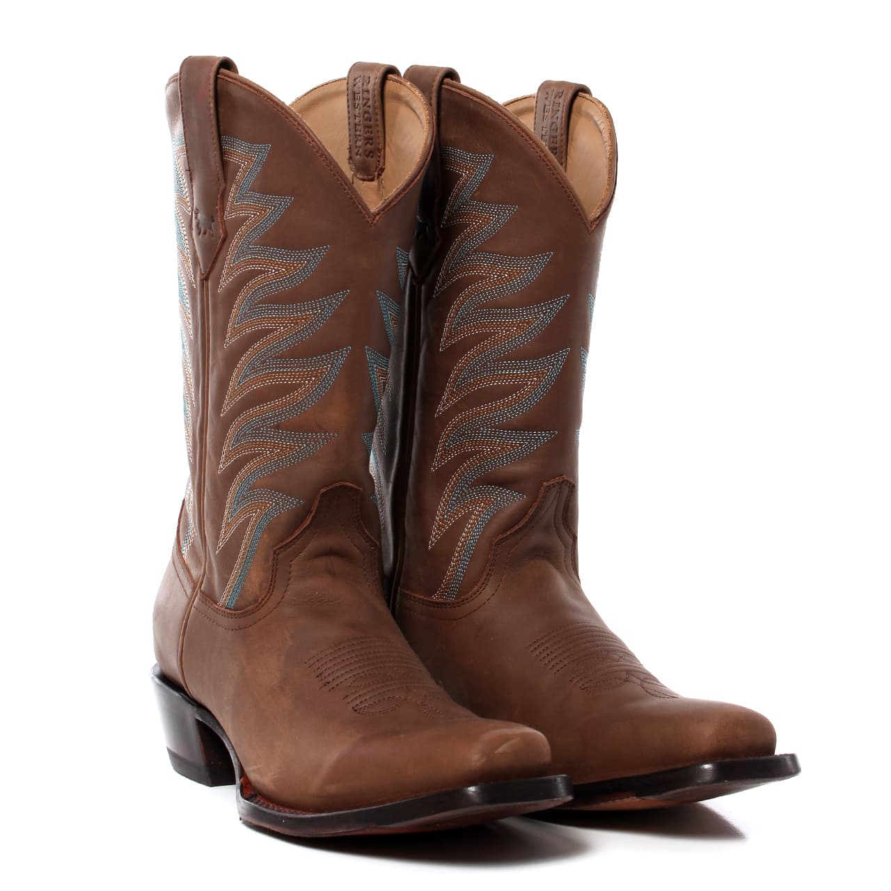 LONGREACH WOMENS CUBAN HEEL BOOT - SADDLE TAN - Ringers Western Toowoomba