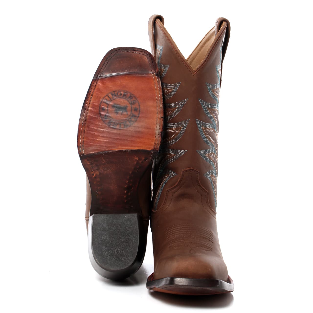 LONGREACH WOMENS CUBAN HEEL BOOT - SADDLE TAN - Ringers Western Toowoomba