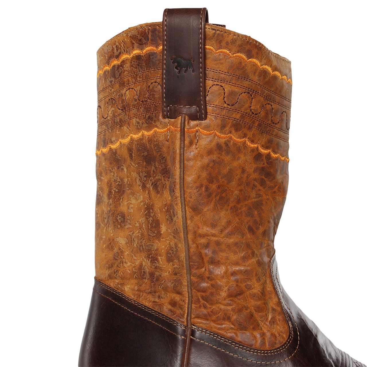 DAVIDSON MENS CUBAN HEEL BOOT - BURNT BROWN - Ringers Western Toowoomba