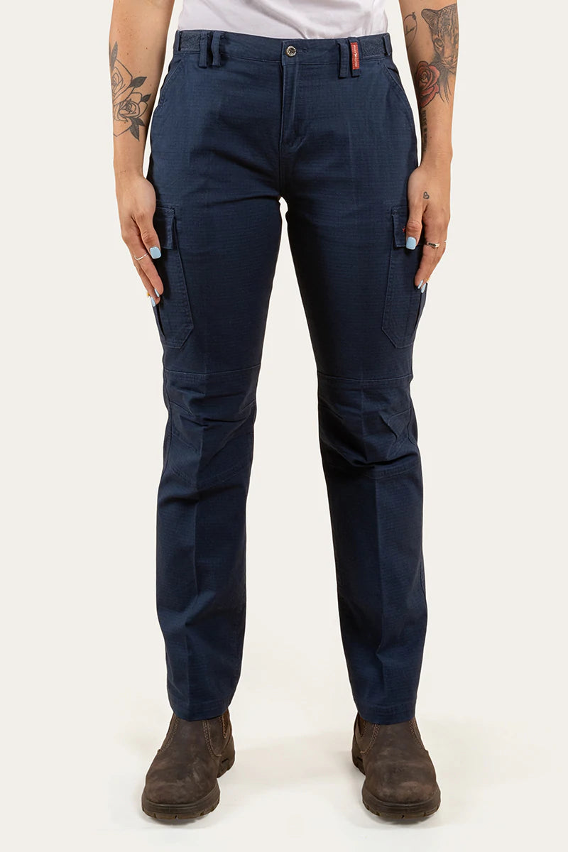 Zeehan Womens Ripstop Work Pants Dark Navy