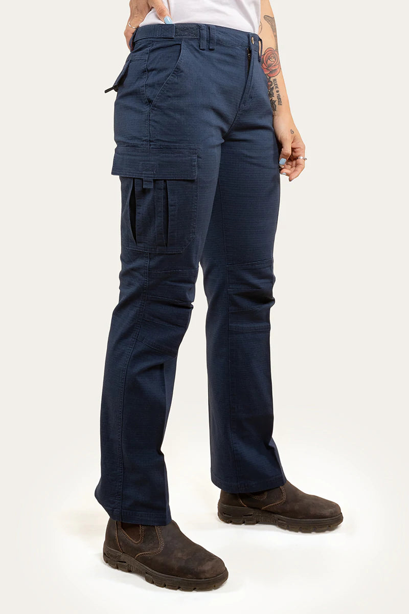 Zeehan Womens Ripstop Work Pants - Dark Navy