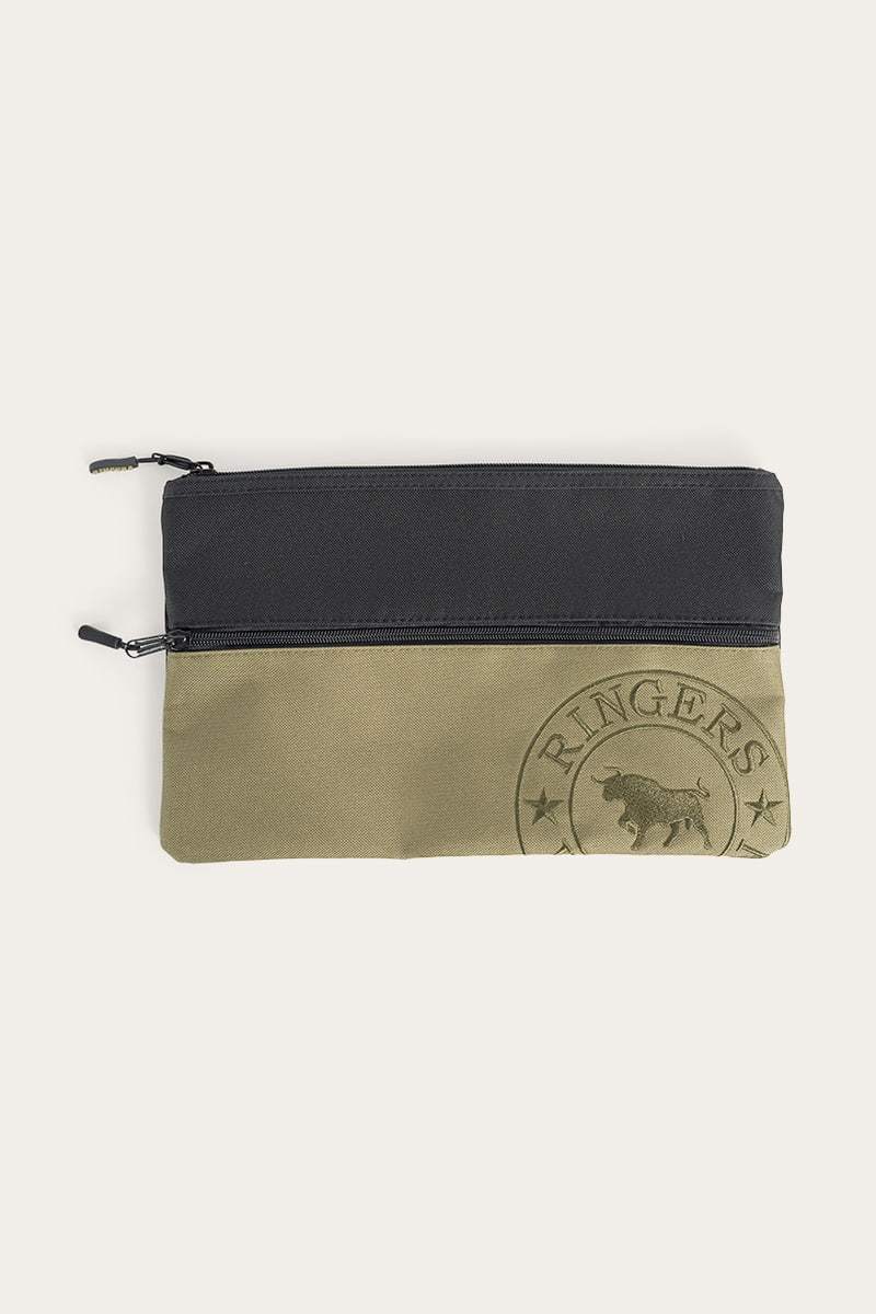 Spencer Pencil Case - Army/Black - Ringers Western Toowoomba