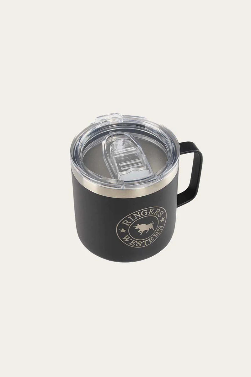 Brew Mug Powder Coated Insulated - Black