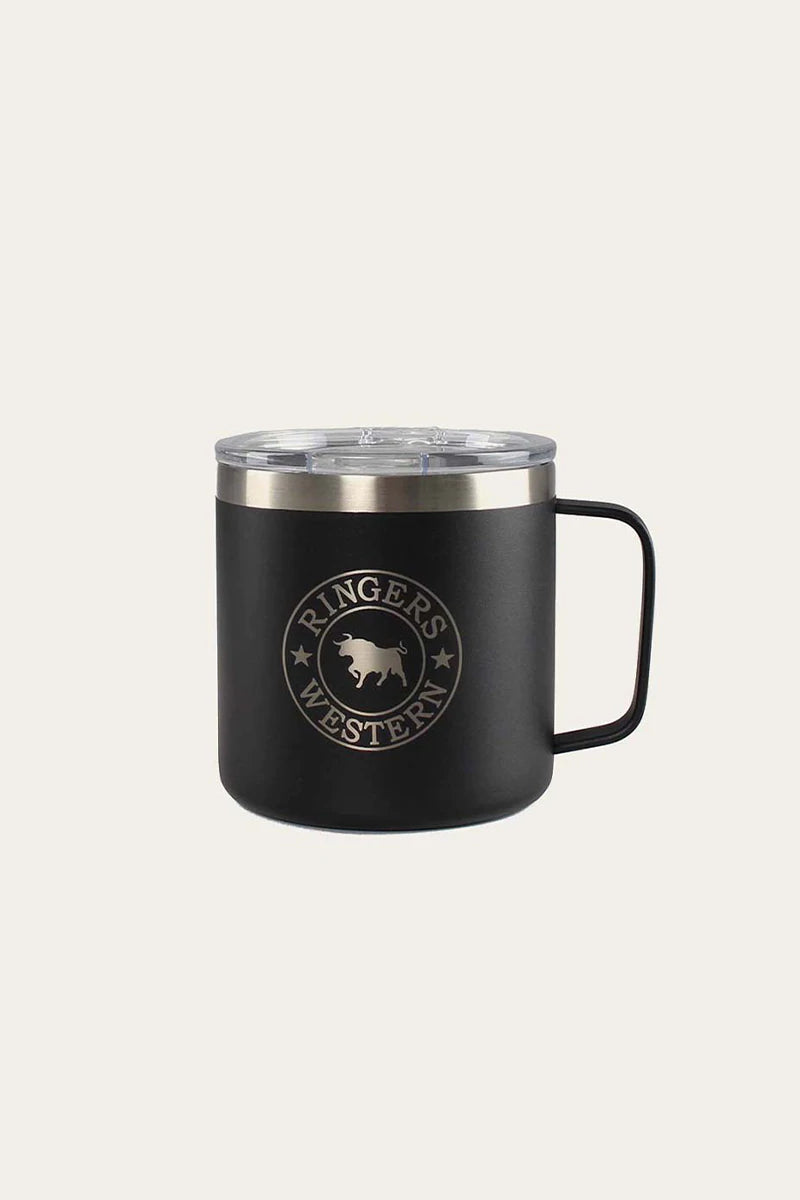 Brew Mug Powder Coated Insulated - Black