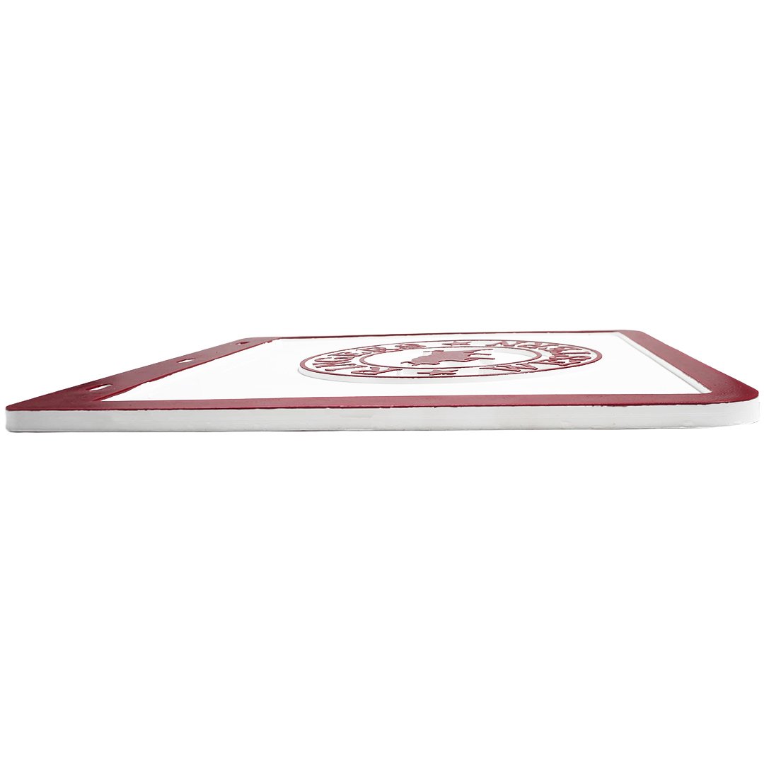 RW MUD FLAPS - WHITE/BURGUNDY - Ringers Western Toowoomba