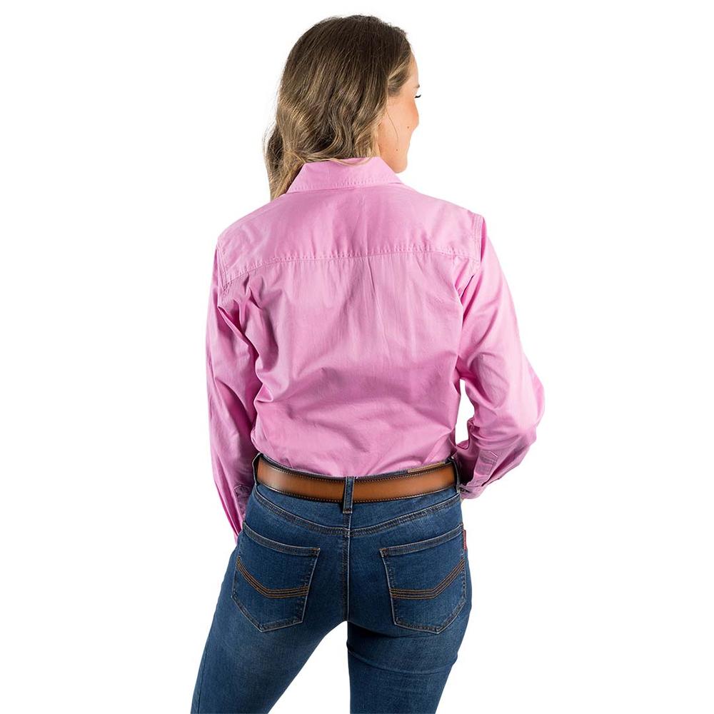 Pentecost River Womens Full Button Work Shirt - Pastel Pink