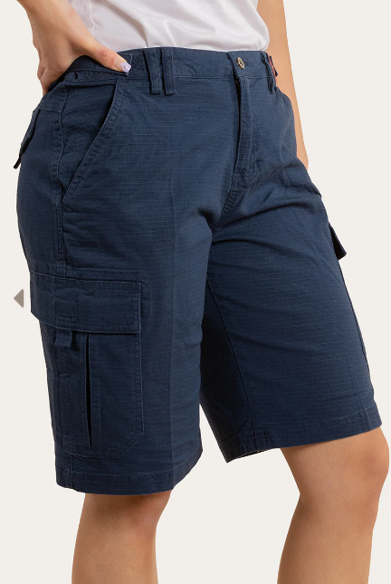 Clearwater Womens Ripstop Work Short- Dark Navy