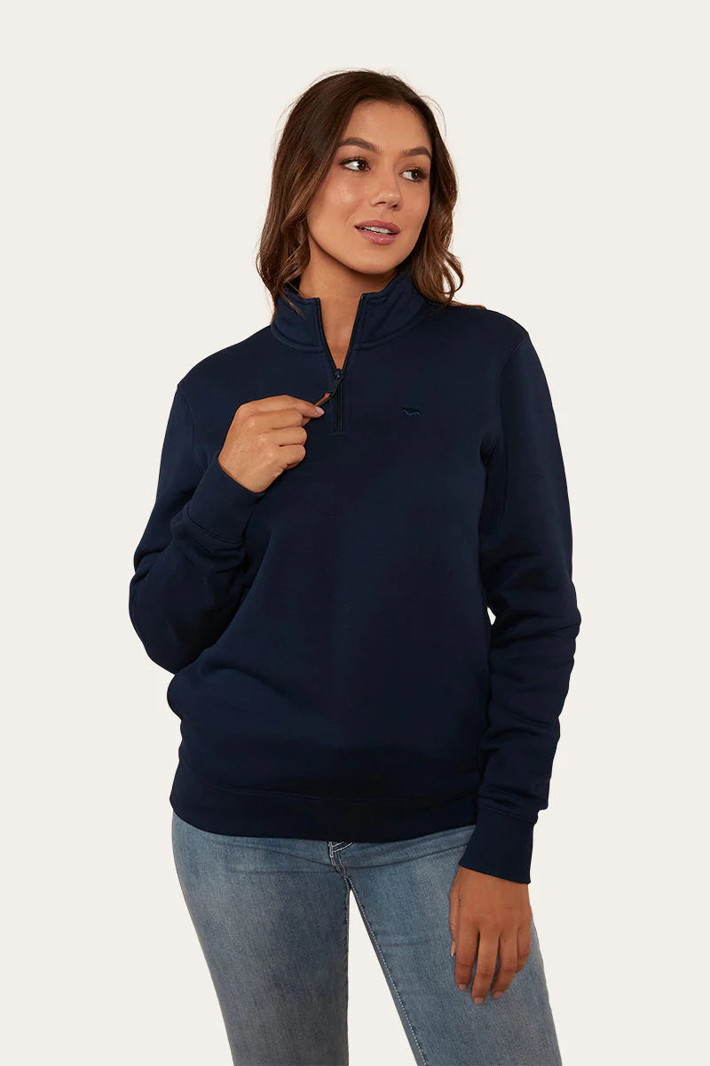 Peninsula Womens 1/4 Zip Crew - Navy