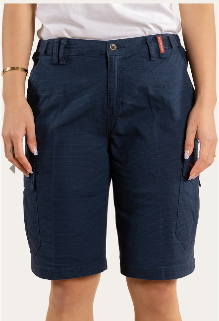 Clearwater Womens Ripstop Work Short- Dark Navy