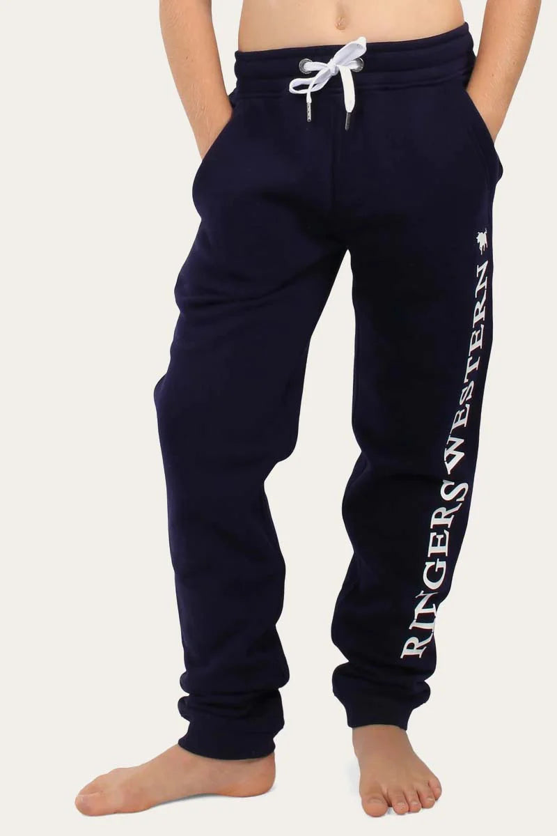 Durango Kids Trackpants - Dark Navy With White Print