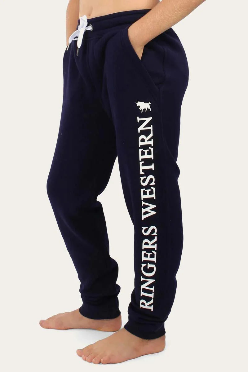 Durango Kids Trackpants - Dark Navy With White Print