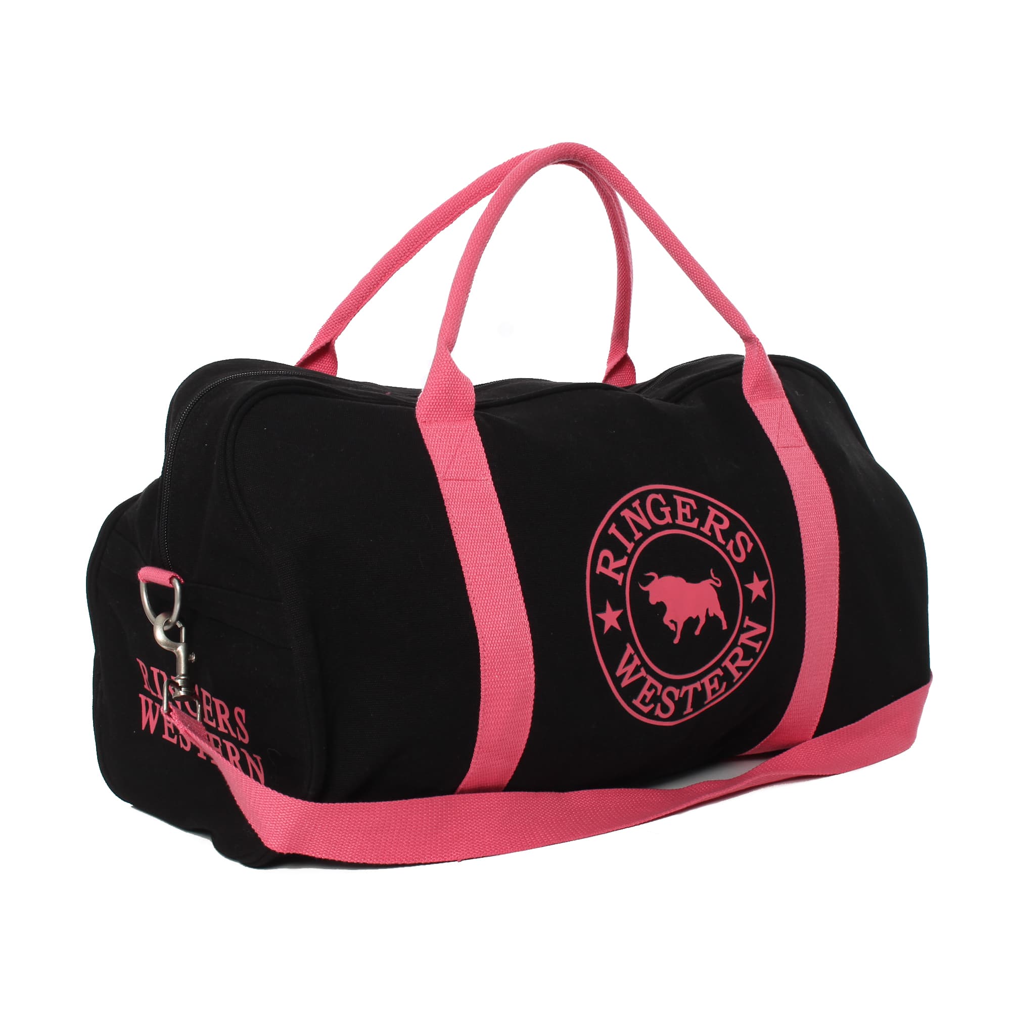GUNDAGAI DUFFLE BAG - BLACK/MELON - Ringers Western Toowoomba