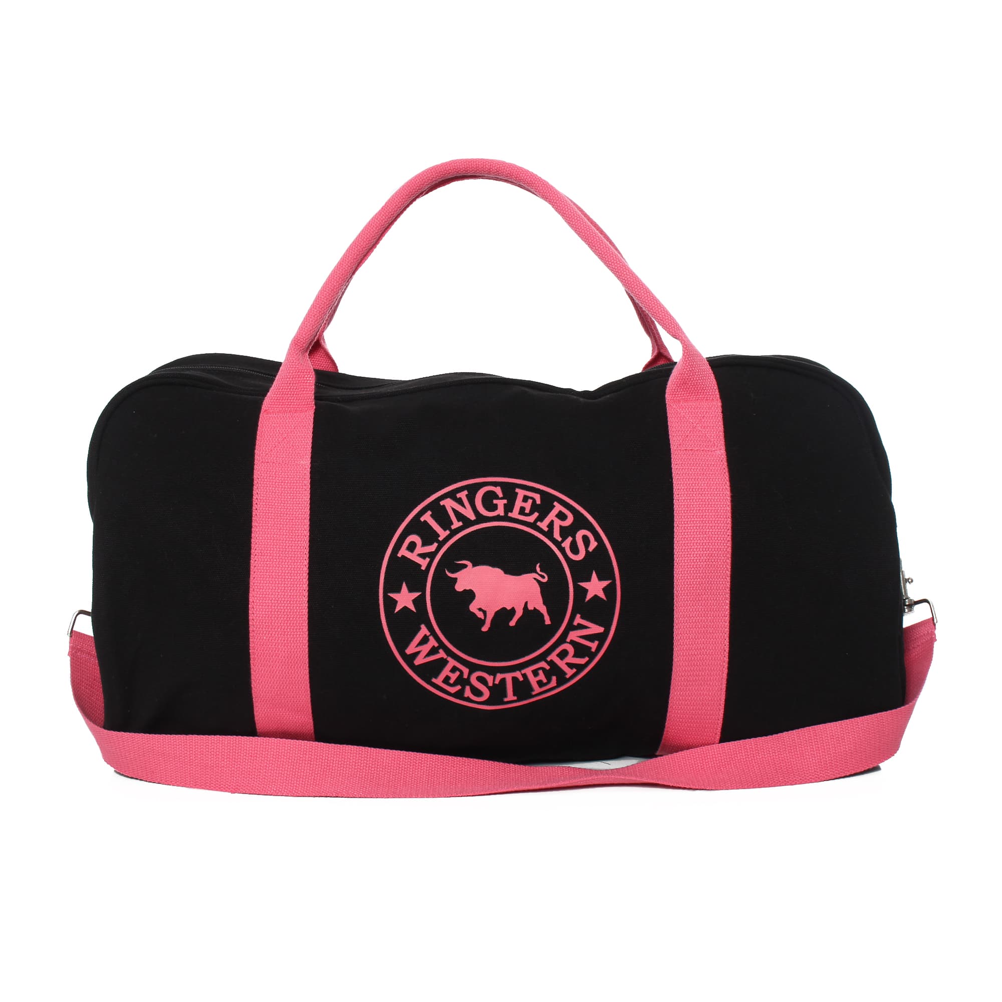GUNDAGAI DUFFLE BAG - BLACK/MELON - Ringers Western Toowoomba