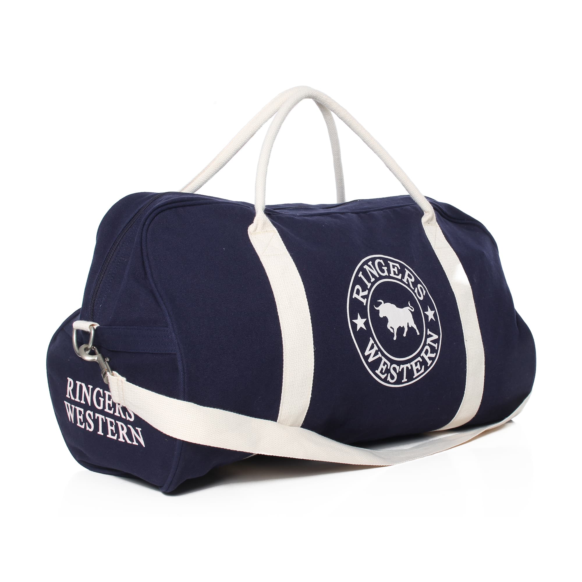 GUNDAGAI DUFFLE - NAVY/NATURAL - Ringers Western Toowoomba