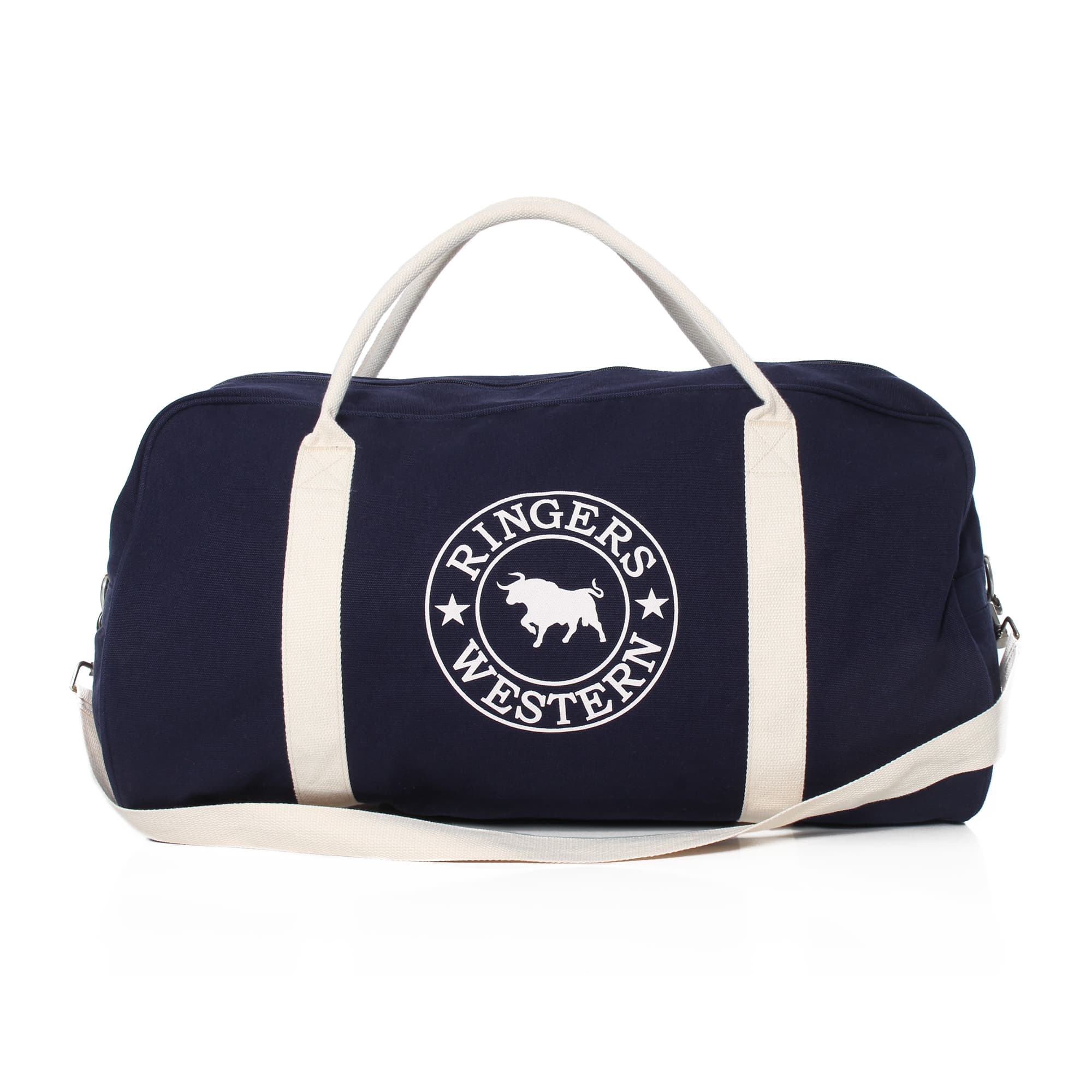 GUNDAGAI DUFFLE - NAVY/NATURAL - Ringers Western Toowoomba