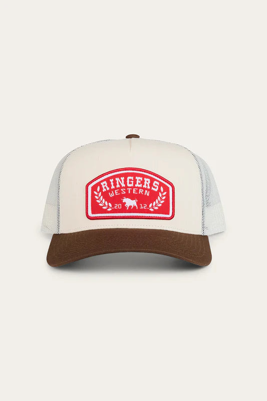 Wheatbelt Trucker Cap - Off White / Chocolate