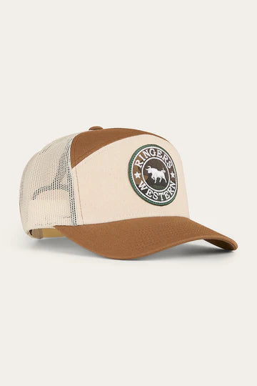 Axel 7 Panel Cap - Beige/ Clay