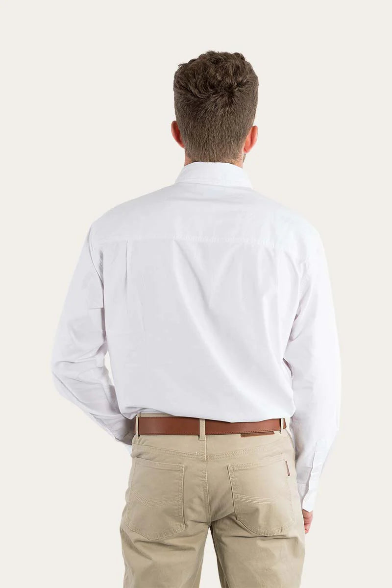 Centenary  Mens Semi Fitted Dress Shirt - White
