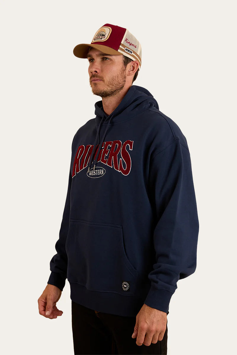 Daylesford Mens Australian Cotton Fleece - Navy/White