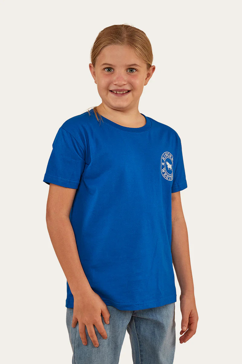 Signature Bull Kids Classic Fit T-Shirt - Snorkel Blue/White