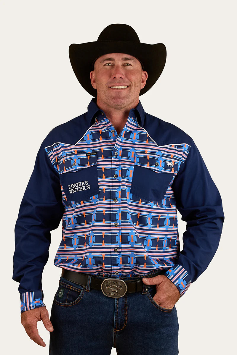 Friday Night Mens Limited Edition Work Shirt - Navy