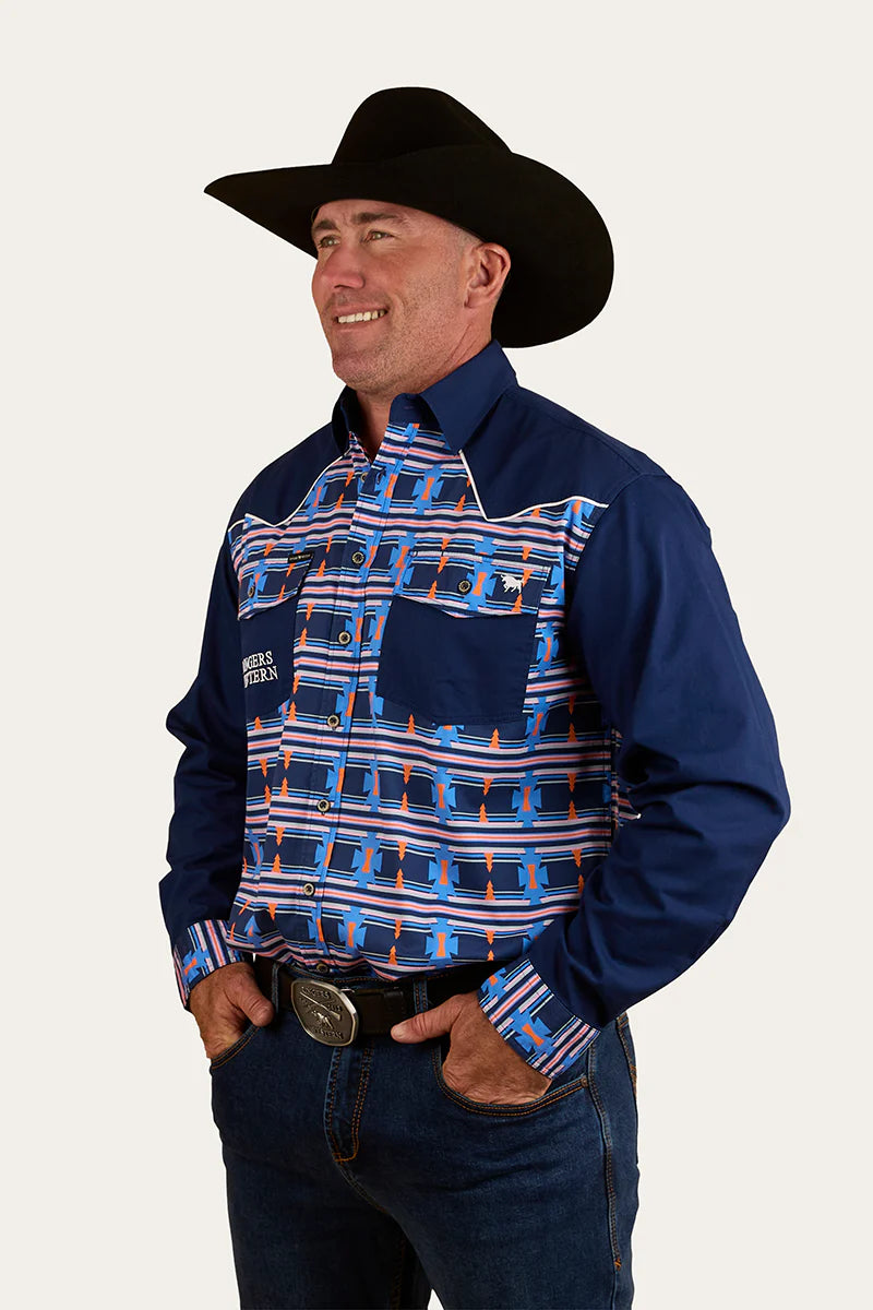 Friday Night Mens Limited Edition Work Shirt - Navy