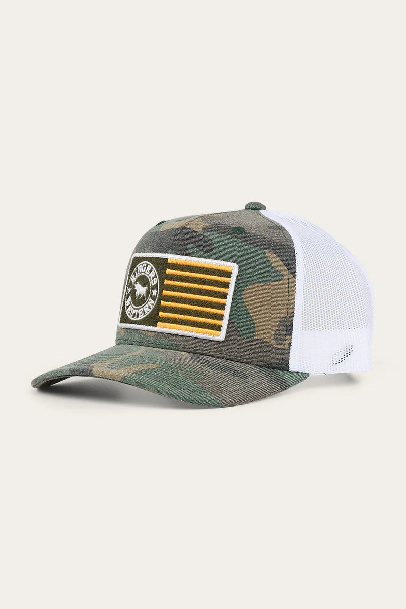 Strike Trucker Cap - Camo/Orange