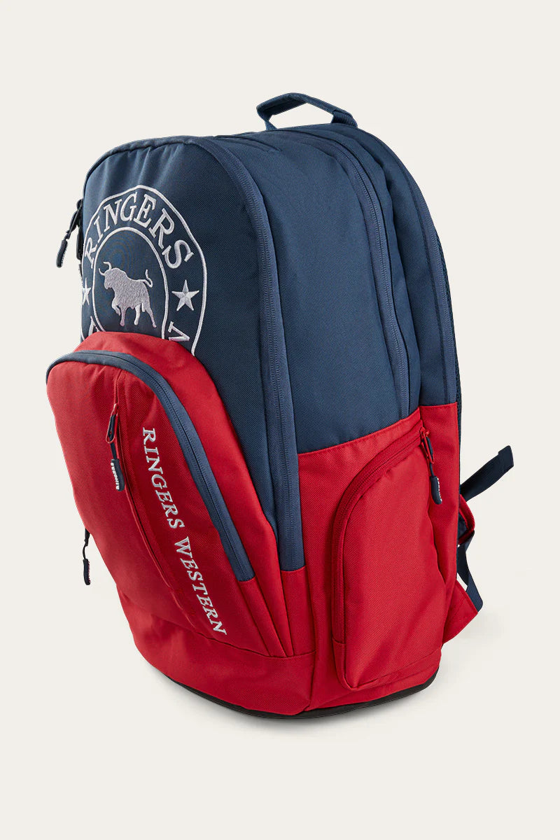 Holtze Backpack - Navy/Red