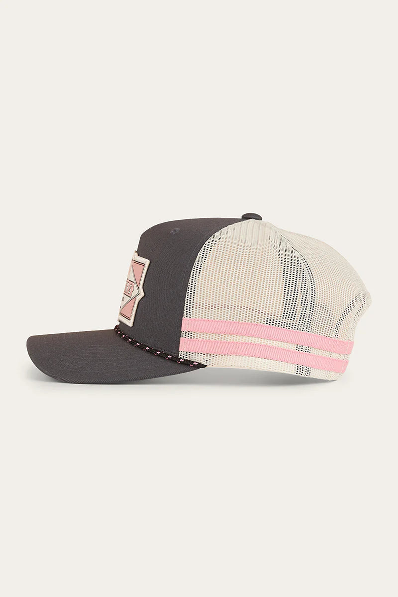 Hometown Trucker Cap - Charcoal /Rosey