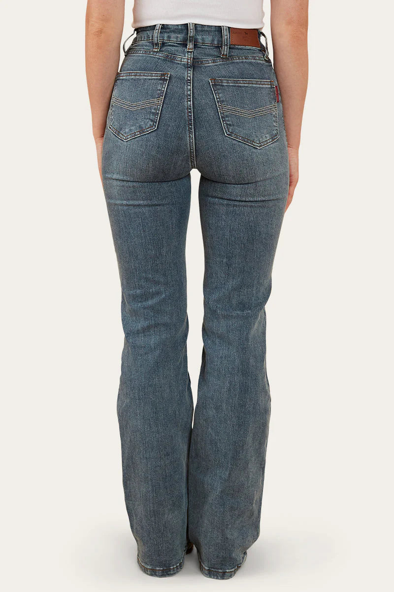 Indi Womens High Rise Bottleg Jean - Vintage Light Blue
