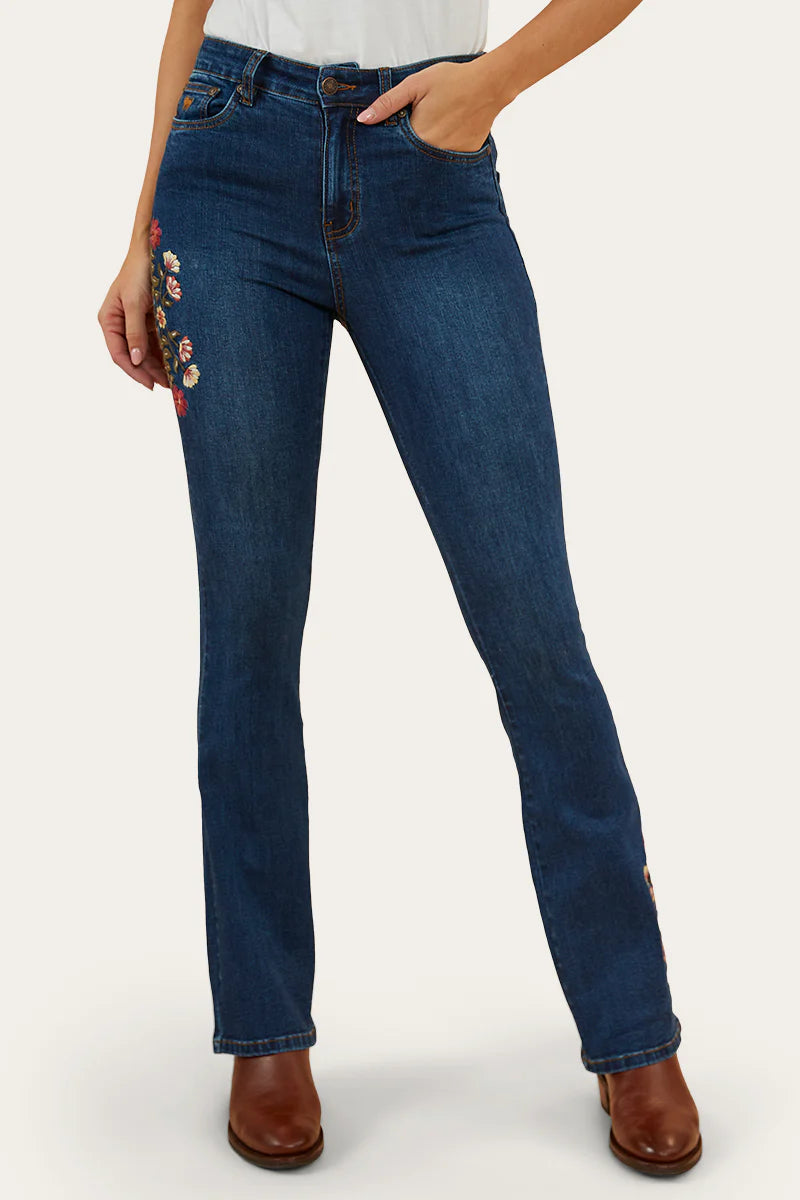Penny Rodeo Womens High Rise Bootleg Jean  - Classic Blue