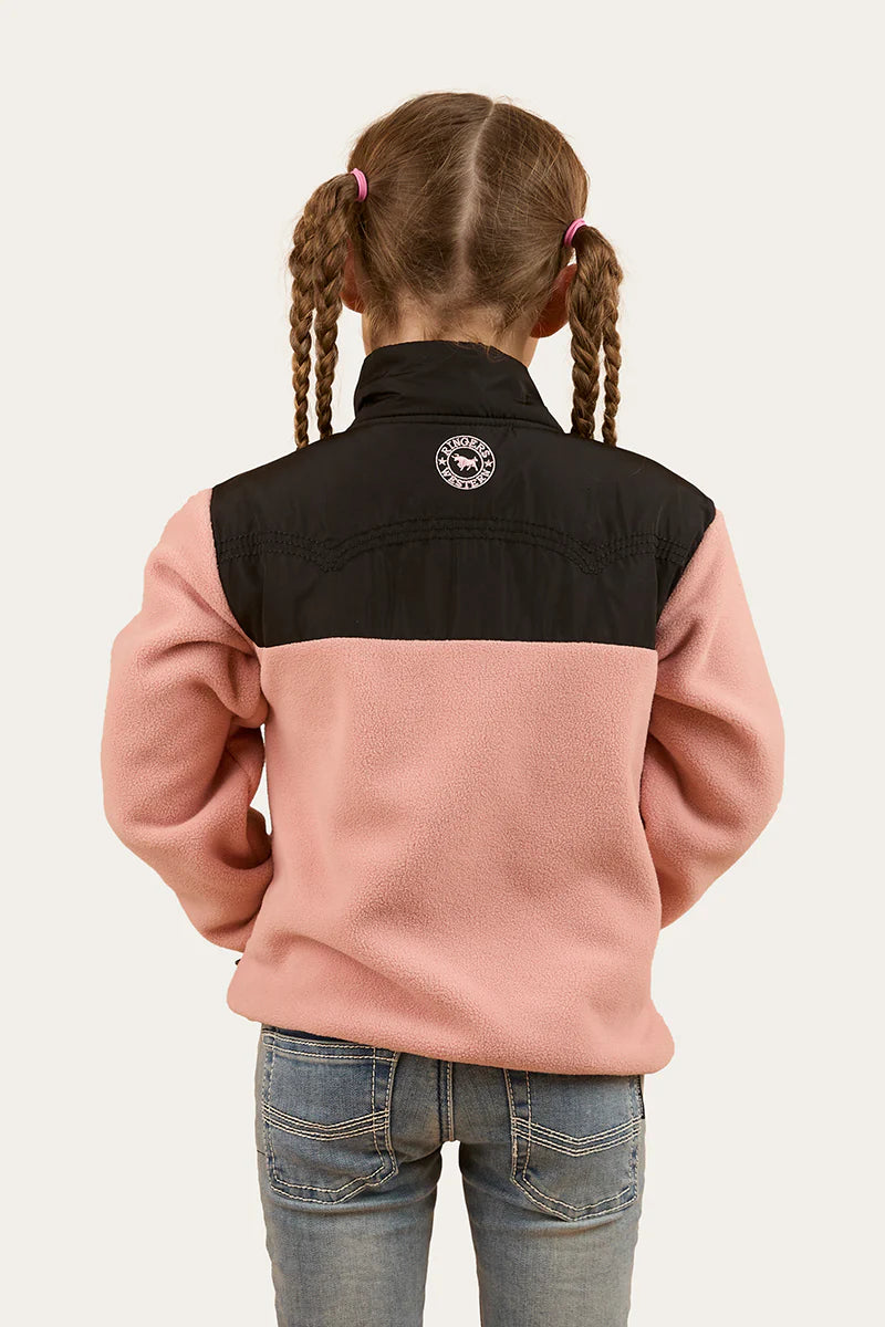 Winton Kids 1/4 Zip Crew Neck Fleece - Dusty Pink