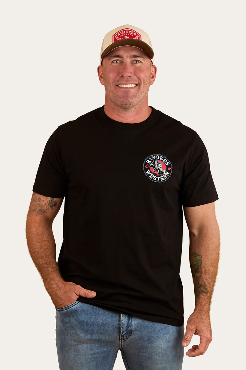 Bucking Bull Mens Loose Fit T-Shirt - Black