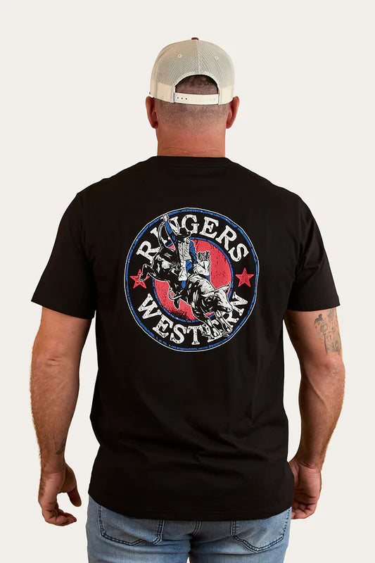 Bucking Bull Mens Loose Fit T-Shirt - Black