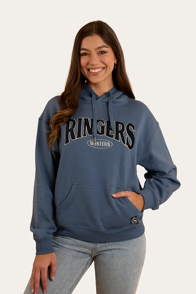 Middleton Womens Australian Cotton Fleece - Yale Blue/White