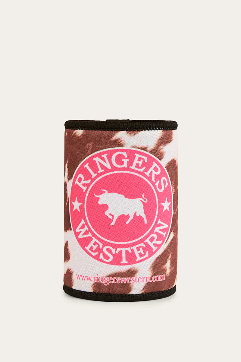 Daisy Stubby Cooler - White/Tan
