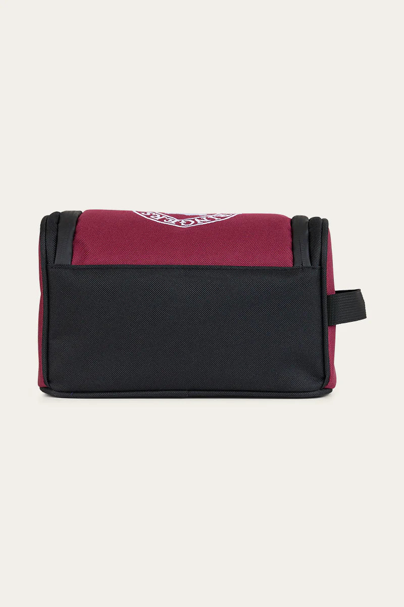 Occy Toiletry Bag - Burgundy/Black