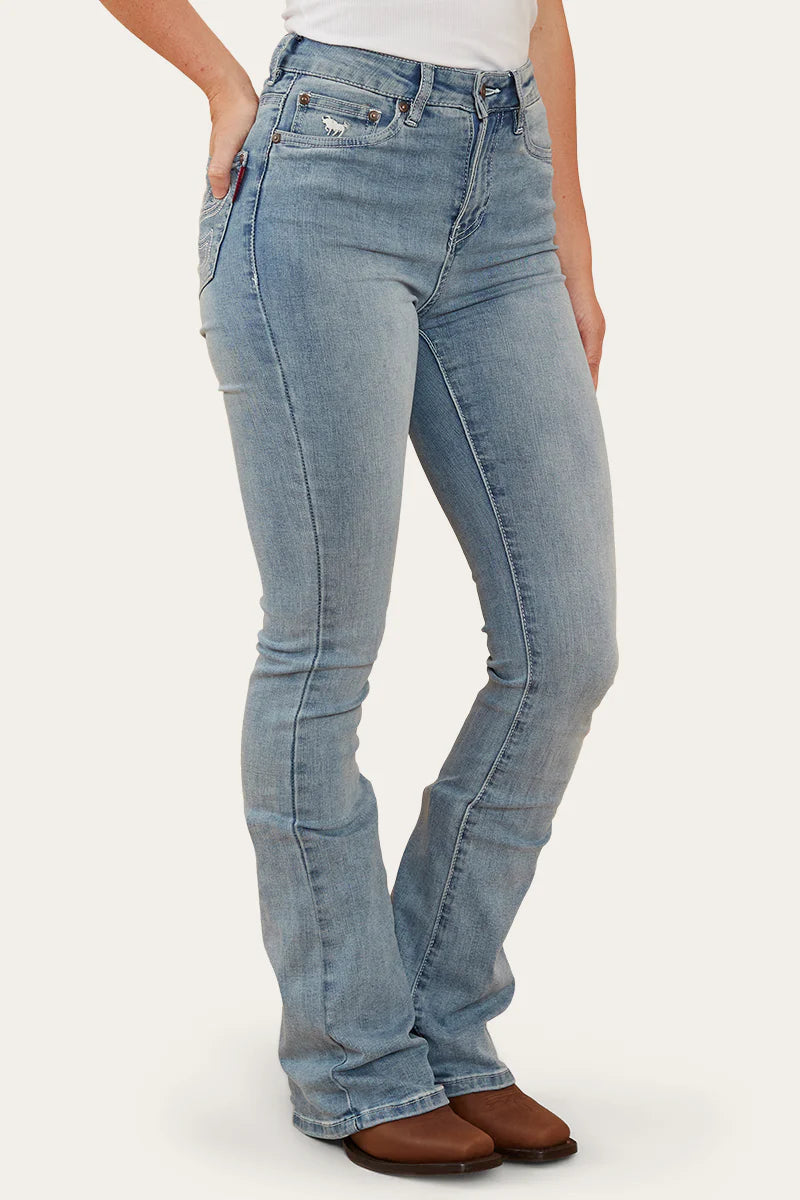Penny Rodeo Womens High Rise Bootleg Jean  - Light  Blue
