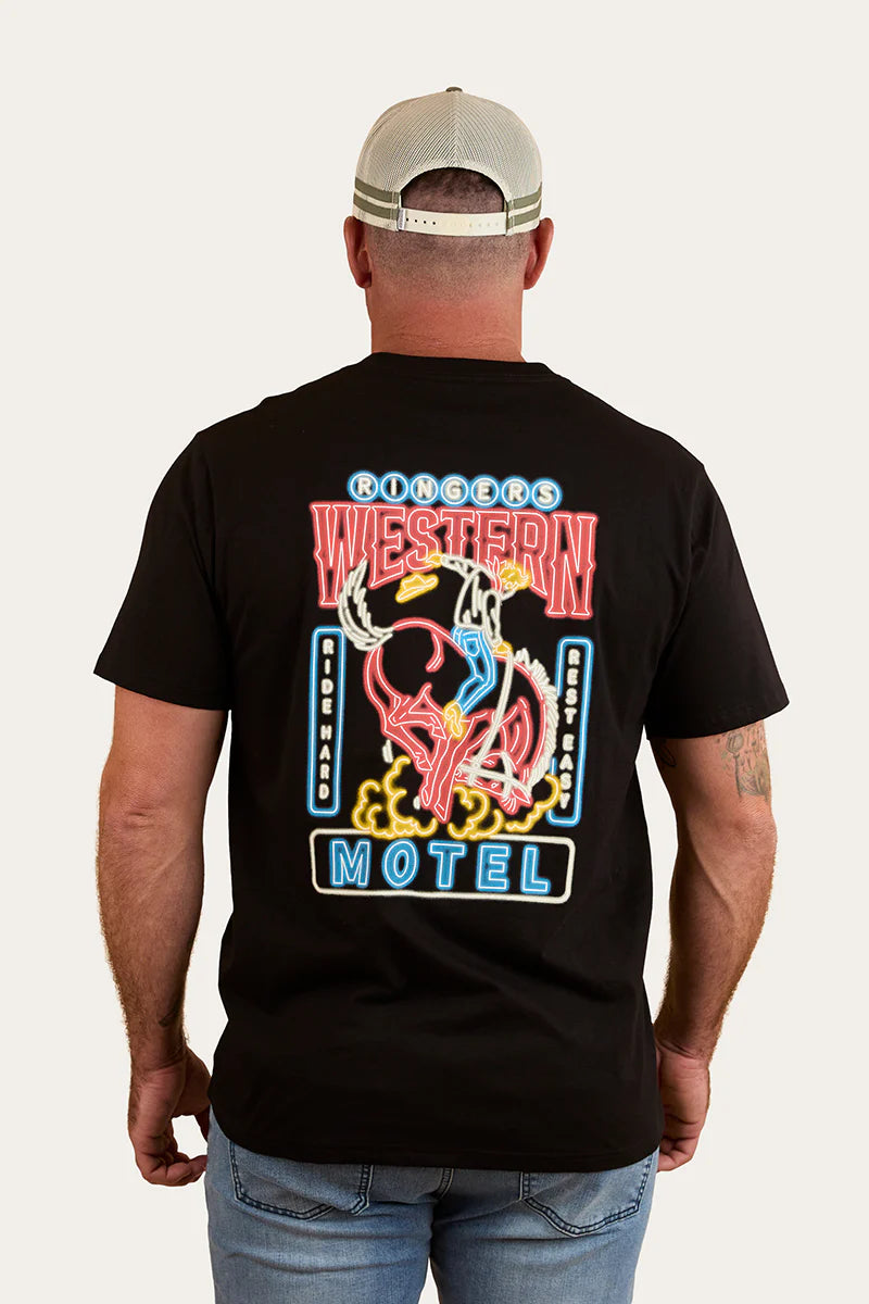 Ride Hard Mens Loose Fit T-Shirt - Black