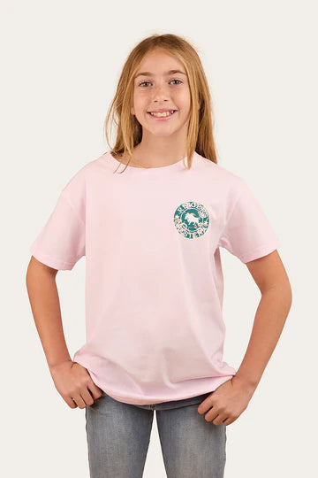 Signature Bull Kids Classic T-Shirt - Barley Pink/Floral
