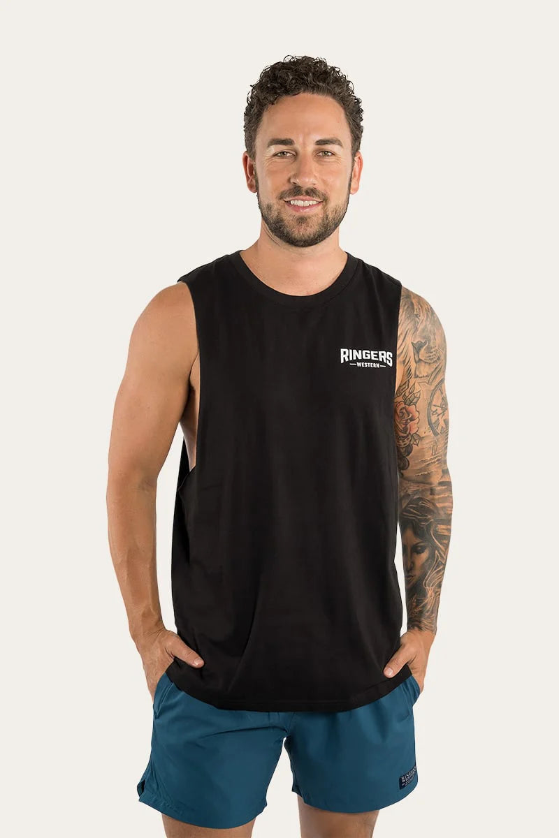 Squadron Mens Muscle Tank - Black