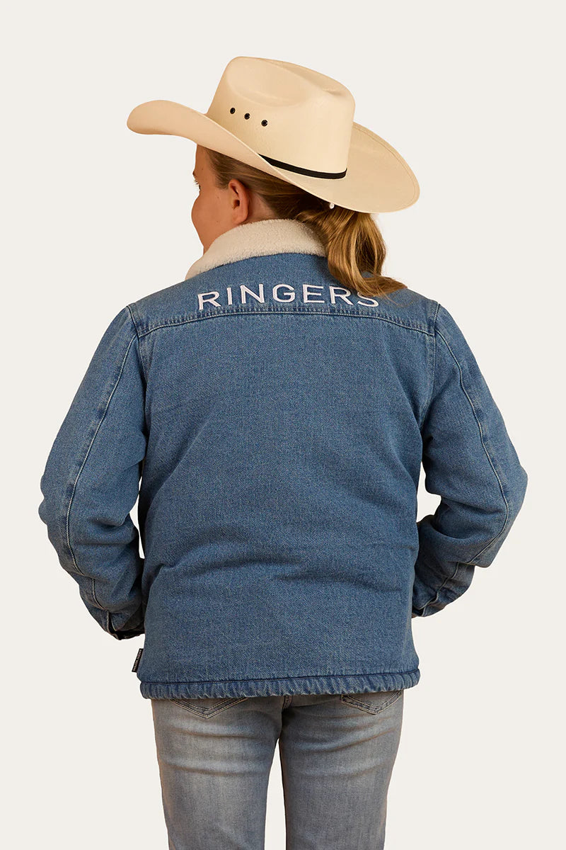 Boston Kids Denim Jacket - Mid Wash Blue