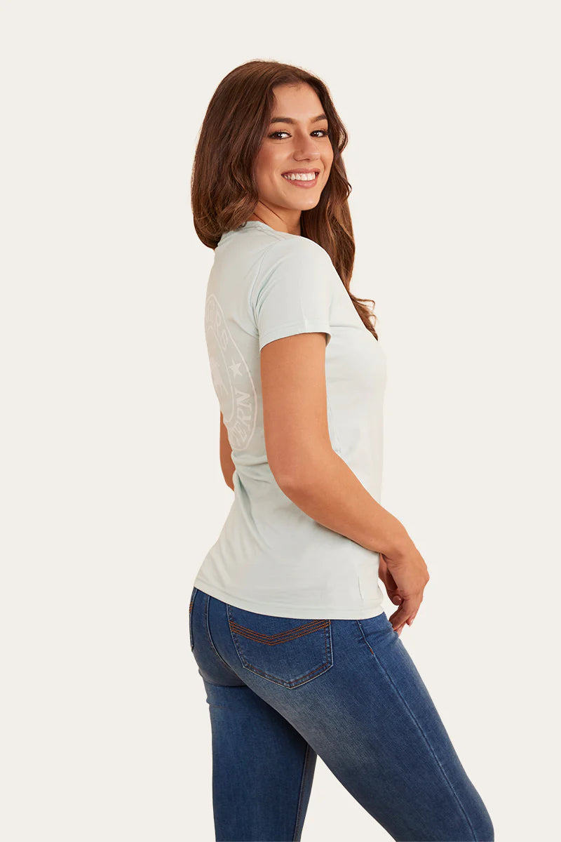 Signature Bull  Womens Classic Fit T-Shirt- Skylight