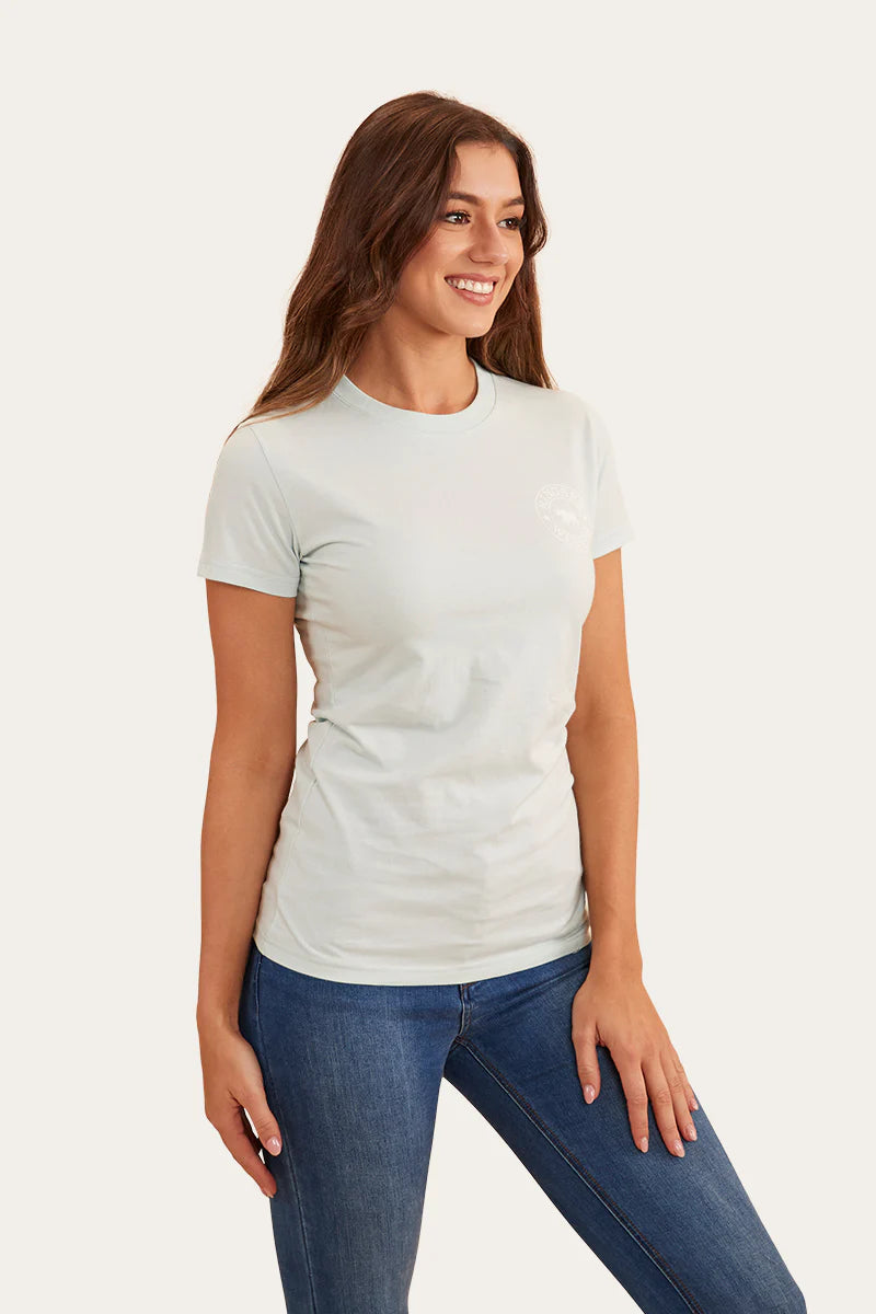 Signature Bull  Womens Classic Fit T-Shirt- Skylight