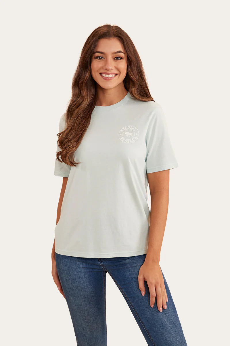 Signature Bull  Womens Loose Fit T-Shirt - Skylight